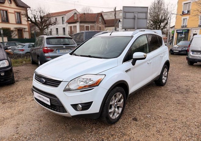 Ford Kuga 2.0 tdci 140 4x2 titanium bvm6 Blanc de 2010