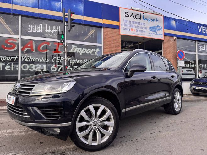 Cliquer pour voir la photo suivante Volkswagen Touareg II 3.0 V6 TDI 262ch BlueMotion Technolog BLEU de 2018