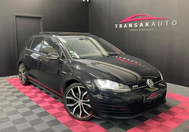 Cliquer pour voir la photo suivante Volkswagen Golf 2.0 TDI 184ch DSG6 GTD TOIT OUVRANT SUIV Noir de 2015