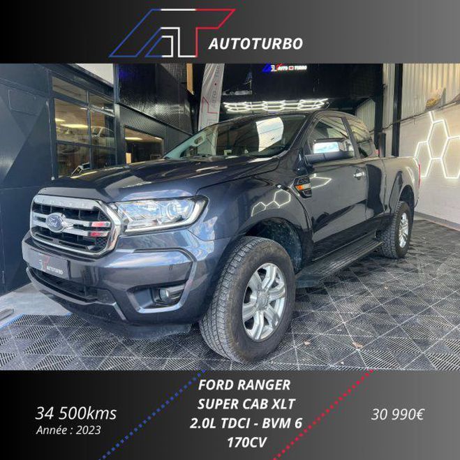 Cliquer pour voir la photo suivante Ford Ranger 2.0 TDCI 170CH SUPER CAB XLT Inc de 2023