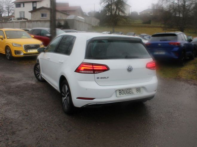Volkswagen e-Golf 7 ELECTRIQUE 136 SPORT GRAND GPS 3D CLIM Blanc Iceberg de 2020