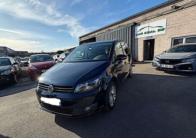Cliquer pour voir la photo suivante Volkswagen Touran 1.4 TSI 140CH CARAT DSG7 Bleu de 2013