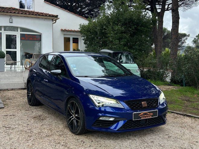 Cliquer pour voir la photo suivante Seat Leon 2.0 TSI 290 DSG7 Cupra / SUIVI D'ENTRETI Bleu de 2019