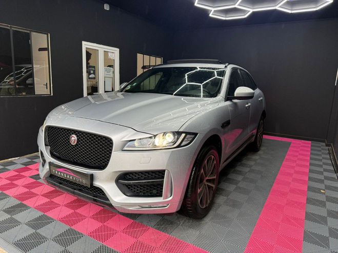 Jaguar F Pace 2L D 180ch AWD BVA8 R-Sport CHAINE FAITE Gris de 2018