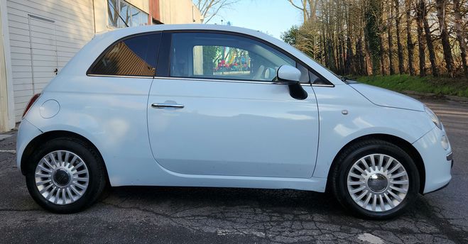 Fiat 500 1.3 jtd 16V 75 cv bleu ciel de 2008
