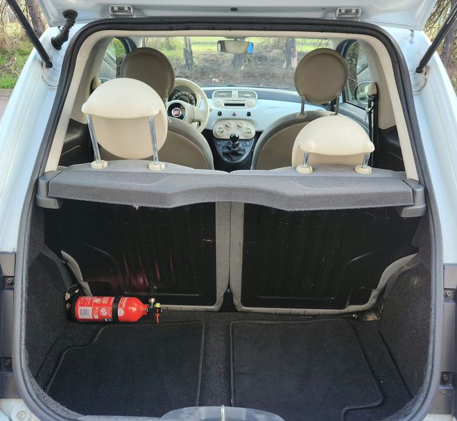 Fiat 500 1.3 jtd 16V 75 cv bleu ciel de 2008