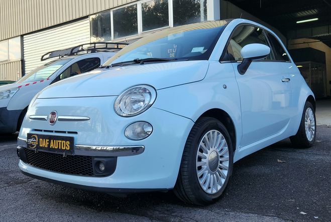 Fiat 500 1.3 jtd 16V 75 cv bleu ciel de 2008