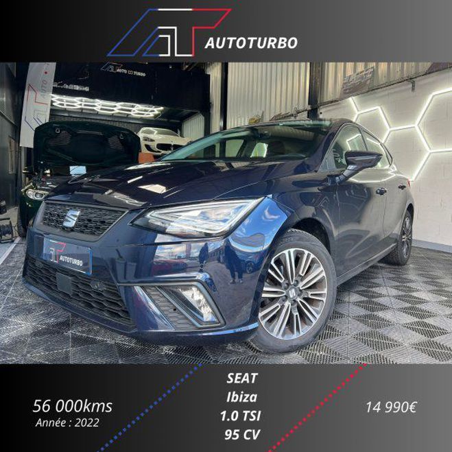 Seat Ibiza 1.0 TSI 95CH COPA Bleu F de 2022