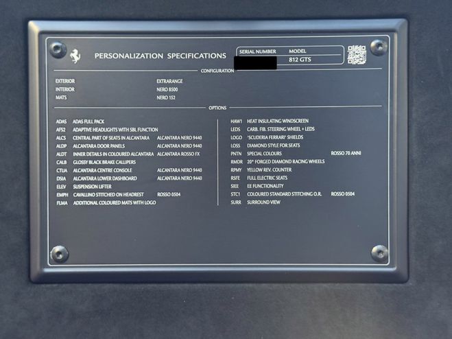 Ferrari 812 Superfast GTS Rouge 70 de 0