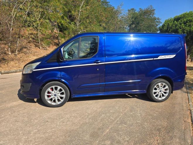 Ford Transit Custom Sport 3 places 2.2 TDCi 155 cv Bleu de 2016