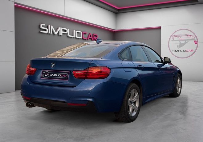 BMW Serie 4 Gran Coupe f36 420d 190ch M sport Garant Bleu de 2017