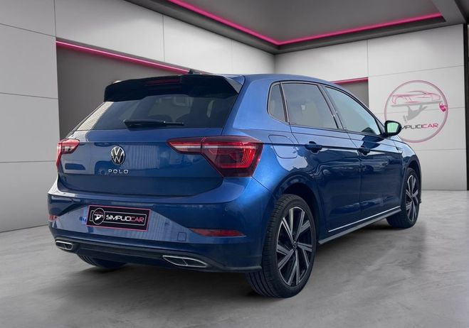 Volkswagen Polo VI R-Line TSI 110 DSG7 Garantie 12 mois Bleu de 2024