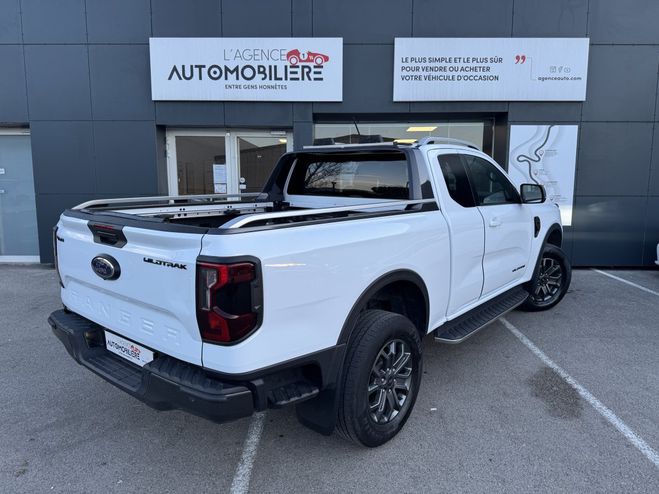 Ford Ranger Super cabine 2.0 ecoblue 205ch Wildtrack Blanc de 2024