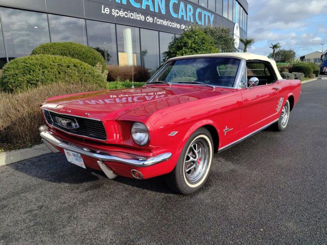 Cliquer pour voir la photo suivante Ford Mustang Cabriolet 289 code C, disques, capote el ROUGE de 1966