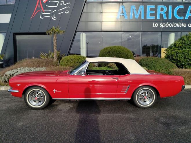Ford Mustang Cabriolet 289 code C, disques, capote el ROUGE de 1966