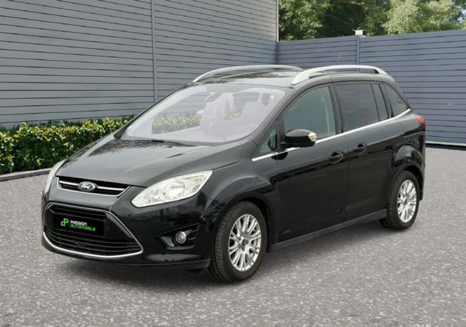 Ford C Max TDCI -7 PLACES 1ER MAIN TOUTES OPTIONS Noir de 2012