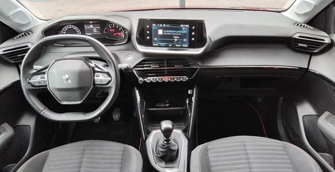 Peugeot 208 1.5 hdi 100 active ex-auto �cole garanti Rouge de 2022