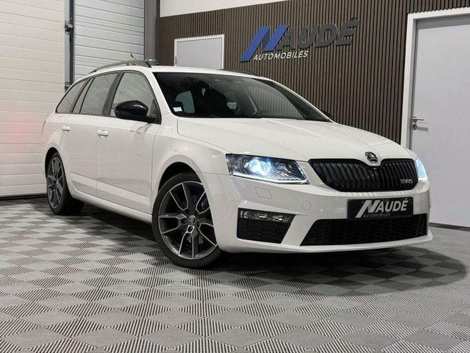 Cliquer pour voir la photo suivante Skoda Octavia Combi RS 2.0 TDI 184 CH DSG6 III BLANC de 2016