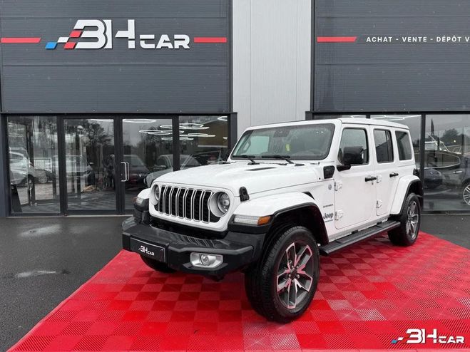 Cliquer pour voir la photo suivante Jeep Wrangler 2.0 T 380H 270 4XE HYBRID PHEV 17.3KWH U Blanc de 2024