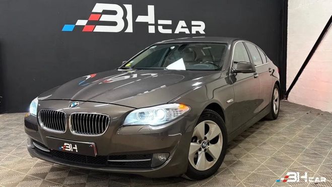 BMW Serie 5 520d 185 Luxury BVA ? Cuir Blanc Int�gra Marron de 2012