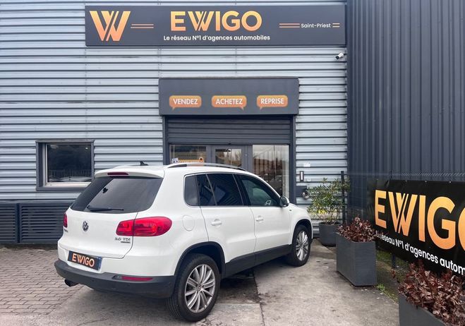 Volkswagen Tiguan 2.0 tdi 140ch 4x4 dsg6 toit ouvrant si�g Blanc de 2014