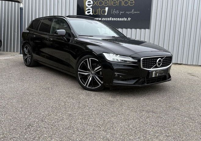 Cliquer pour voir la photo suivante Volvo V60 D4 190CH AWD ADBLUE R-DESIGN GEARTRONIC Noir de 2019