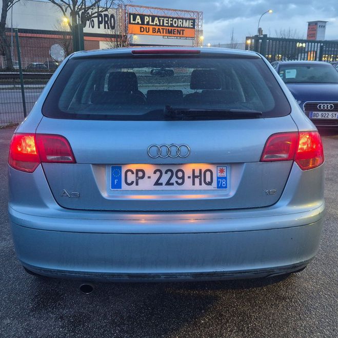 Audi A3 II SPORTBACK 1.6 102 AMBIENTE 90000KM D? Bleu clair de 2006