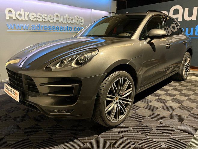 Porsche Macan turbo V6 3.6 400 CV PDK Gris de 2014