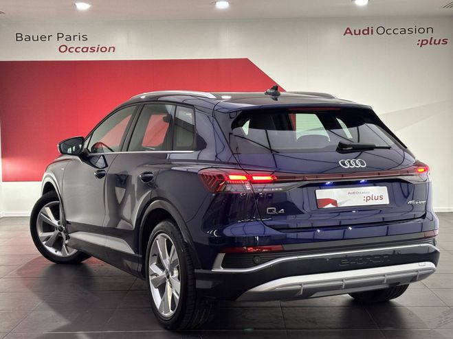 Audi Q4 E-Tron 45 285 ch 82 kWh BLEU NAVARRE METALLISE de 2024
