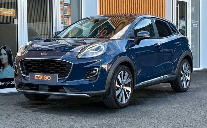 Ford Puma 1.0 ecoboost 125cv hybrid mhev titanium- Bleu de 2021