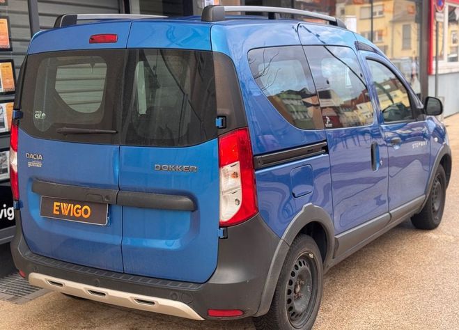 Dacia Dokker combi stepway 1.5 dci 90ch 1er main entr Bleu de 2017