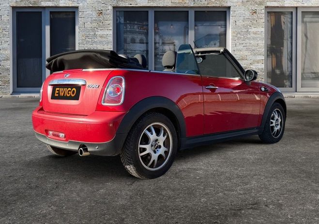 Mini One cabrio 1.6 120 cooper 2eme mains-start-s Rouge de 2012
