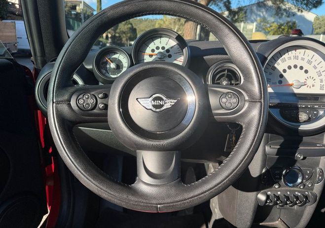 Mini One cabrio 1.6 120 cooper 2eme mains-start-s Rouge de 2012