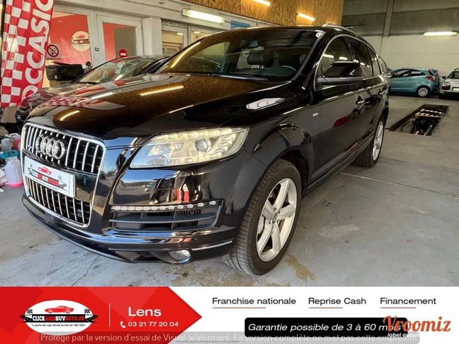 Audi Q7 3.0 TDI 205 S-LINE QUATTRO // 7 PLACES / Noir de 2010