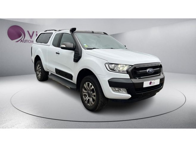 Ford Ranger 3.2 TDCi 200 SUPER CABINE Wildtrak - GPS BLANC de 2017