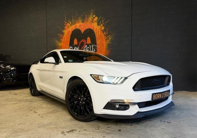 Ford Mustang FASTBACK V8 GT 5.0 Premium Immat FR Flex Blanc de 2016