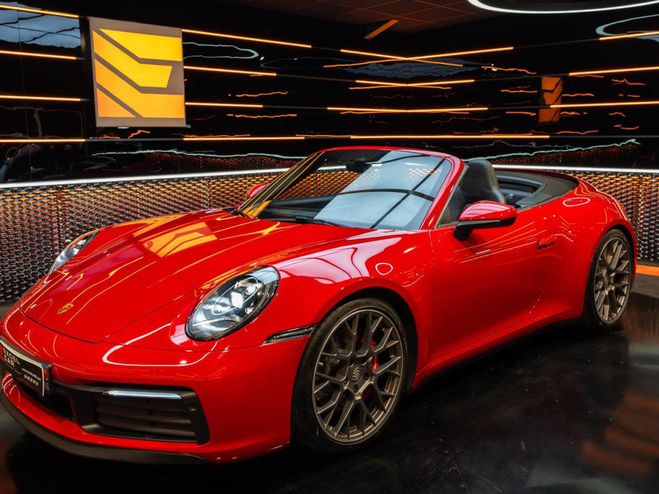 Cliquer pour voir la photo suivante Porsche 911 992 CARRERA S CABRIOLET 3.0L 450CH ROUGE CARMIN de 2019