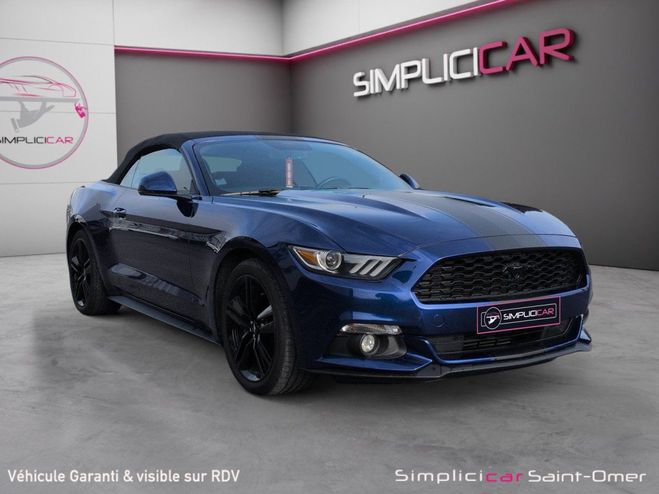 Ford Mustang CONVERTIBLE 2.3 EcoBoost 317 garantie 12 Bleu de 2016