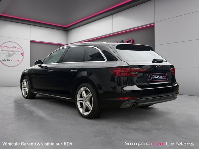 Audi A4 AVANT 2.0 TDI 150 S line Coffre Electriq Noir de 2017