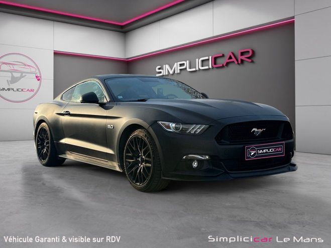 Ford Mustang FASTBACK V8 5.0 421 GT A Garantie 12 Moi Noir de 2016