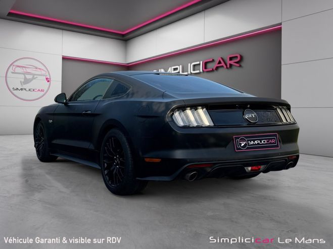 Ford Mustang FASTBACK V8 5.0 421 GT A Garantie 12 Moi Noir de 2016