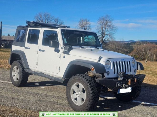 Jeep Wrangler UNLIMITED 2.8 CRD 200ch BV6 Blanc de 2015