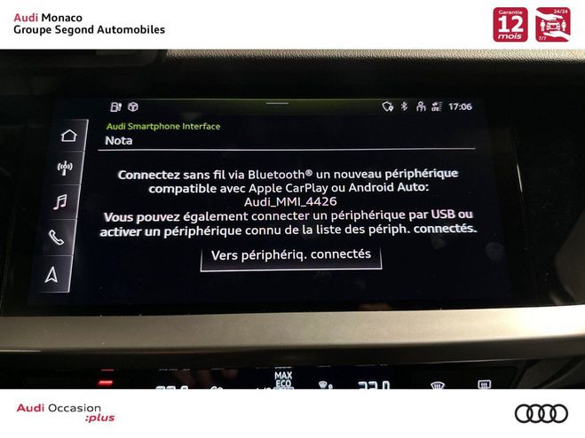 Audi A3 Sportback 40 TFSIe 204 S tronic 6 Busine Noir de 2021