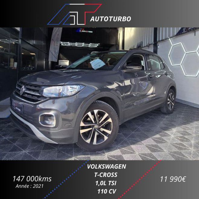 Volkswagen T Cross 1.0 TSI 110CH UNITED Gris F de 2021
