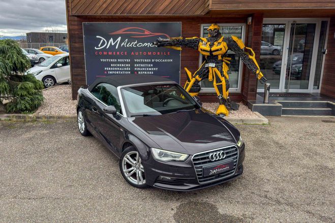 Audi A3 Cabriolet (3) 1.4 TFSI Cod S Tronic 7 S  Marron de 2014