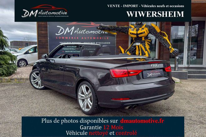 Audi A3 Cabriolet (3) 1.4 TFSI Cod S Tronic 7 S  Marron de 2014
