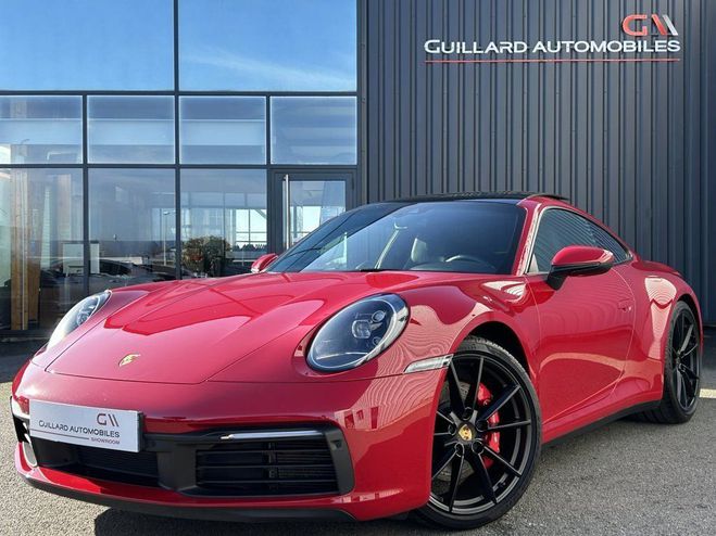 Cliquer pour voir la photo suivante Porsche 911 992 CARRERA 4S 450ch PDK ROUGE de 2020