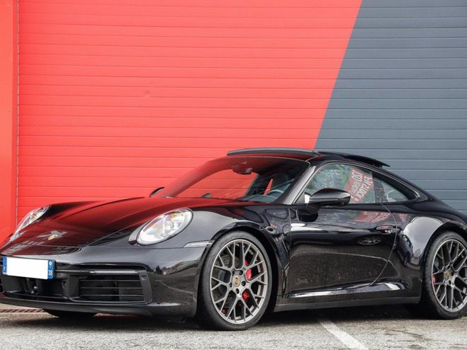 Cliquer pour voir la photo suivante Porsche 911 992 Carrera 4S Coupe 3.0 450 PDK + 30kE Noir Intense Métallisé de 2019