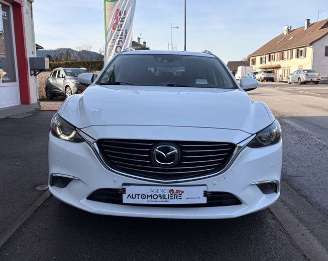 Mazda 6 III Wagon 2.2 Skyactiv-D 175 ch ch Toit  Blanc de 2016