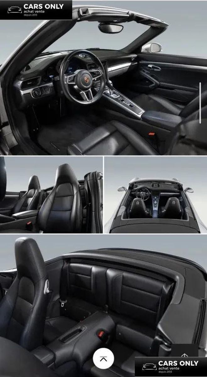 Porsche 911 CABRIOLET 991 3.0 420 CARRERA 4S PDK BVA Gris de 2016